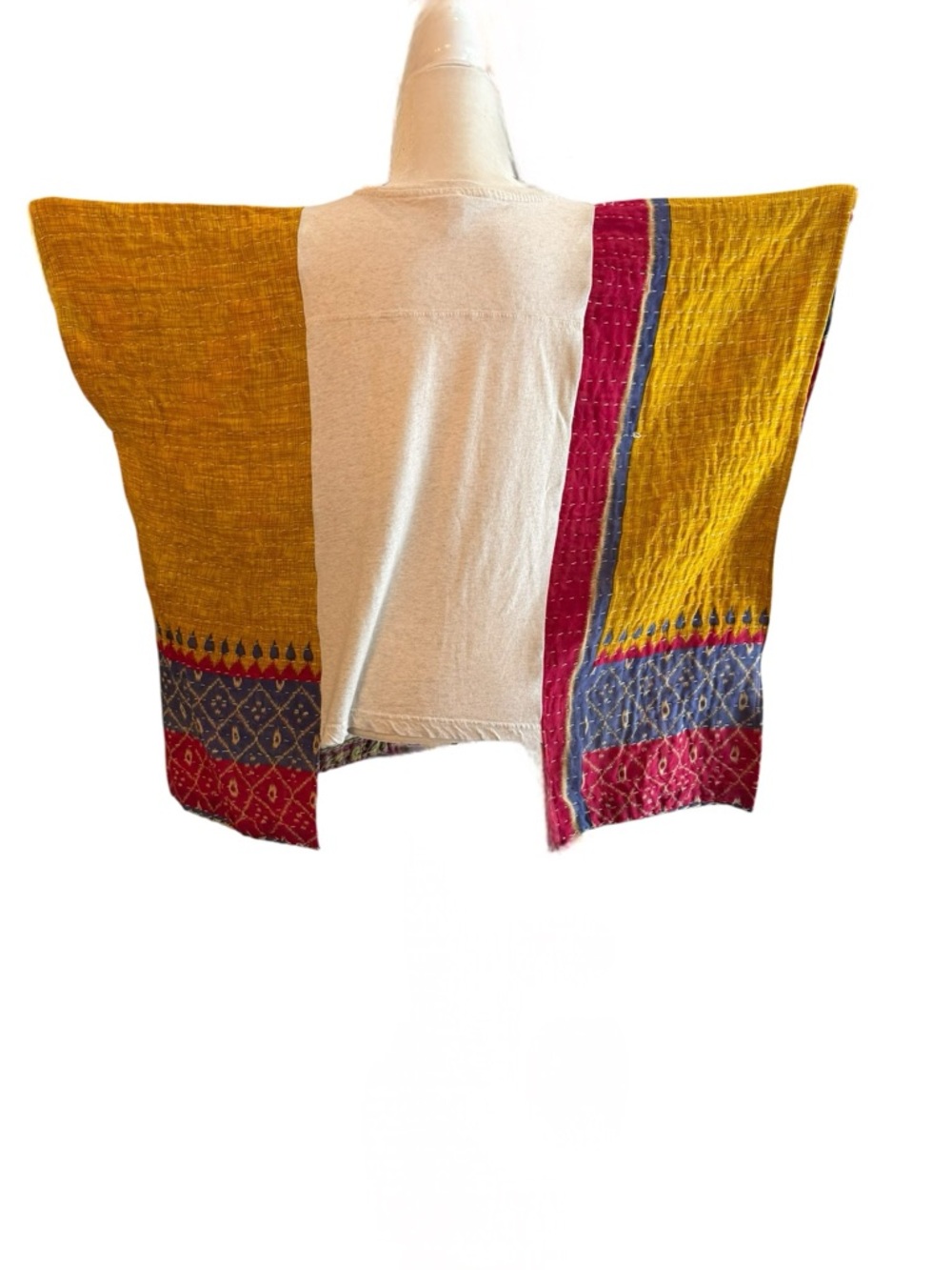 Handcrafted Upcycled Lynyrd Skynyrd Kantha Tunic NWT One Size - Picture 10 of 11